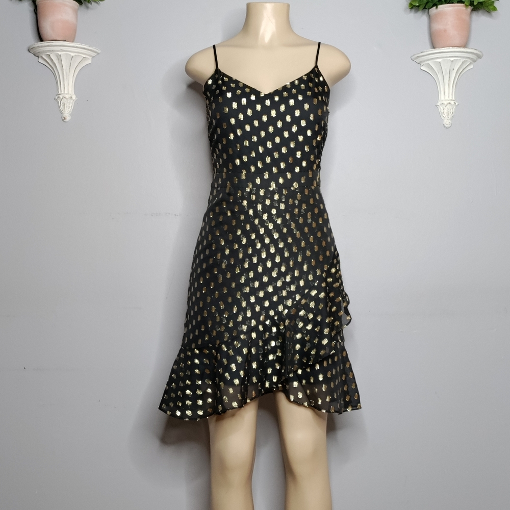 Banana Republic Black and Gold Dress